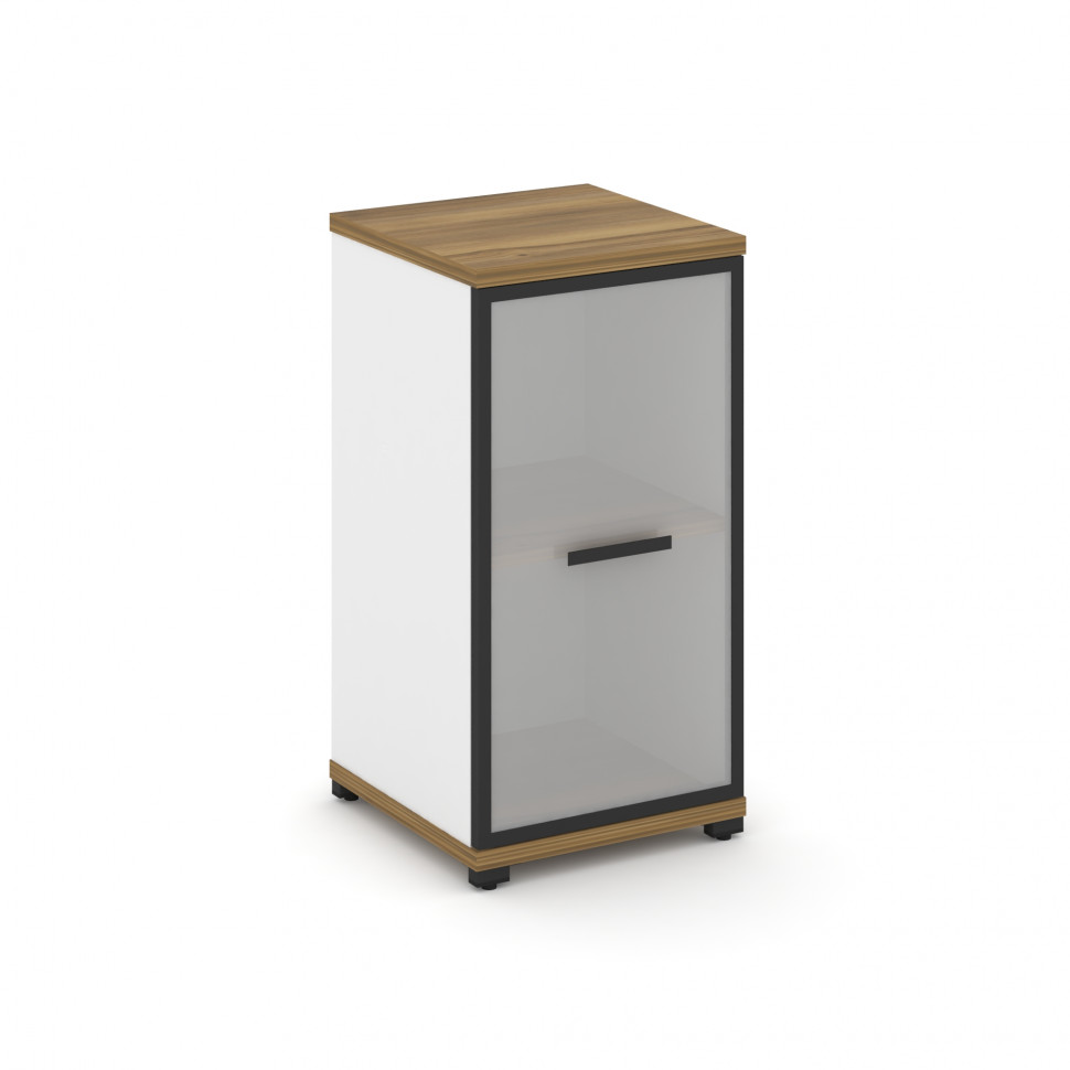 Concept Шкаф 1 узкая секция, 2 ниши CN.STU-213 RMB B Сандал Янтарный/Белый Бриллиант/Металл Черный/С