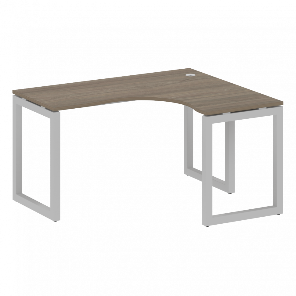 Metal System Quattro Стол криволинейный правый на О-образном м/к 50БО.СА-3 (R) Вяз Благородный/Метал Metal System Quattro Стол криволинейный правый на О-образном м/к 50БО.СА-3 (R) Вяз Благородный/Метал