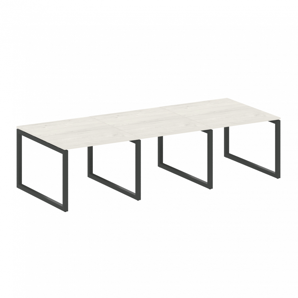 Metal System Quattro Переговорный стол (3 столешницы) на О-оразном м/к 50БО.ПРГ-3.1 Дуб Наварра/Мета Metal System Quattro Переговорный стол (3 столешницы) на О-оразном м/к 50БО.ПРГ-3.1 Дуб Наварра/Мета