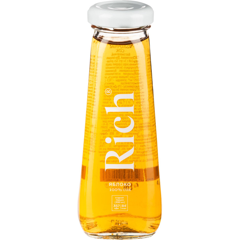 Сок Rich яблоко стекл. бут. 0,2л