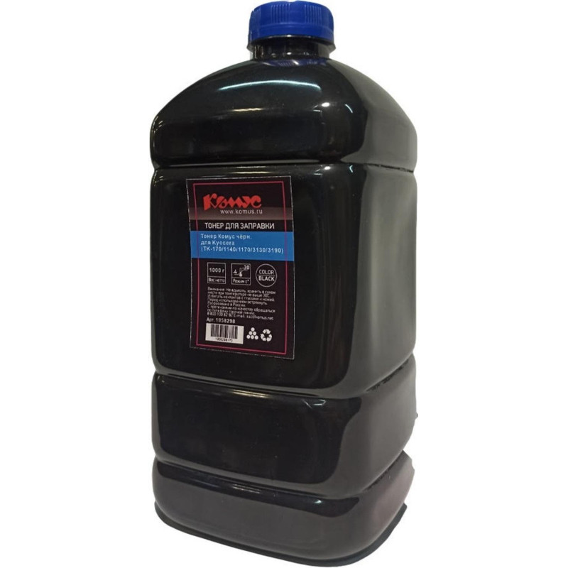 Тонер Комус чер. для Kyocera  (TK-170/1140/1170/3130/3190) (1000 г) Тонер Комус чер. для Kyocera  (TK-170/1140/1170/3130/3190) (1000 г)