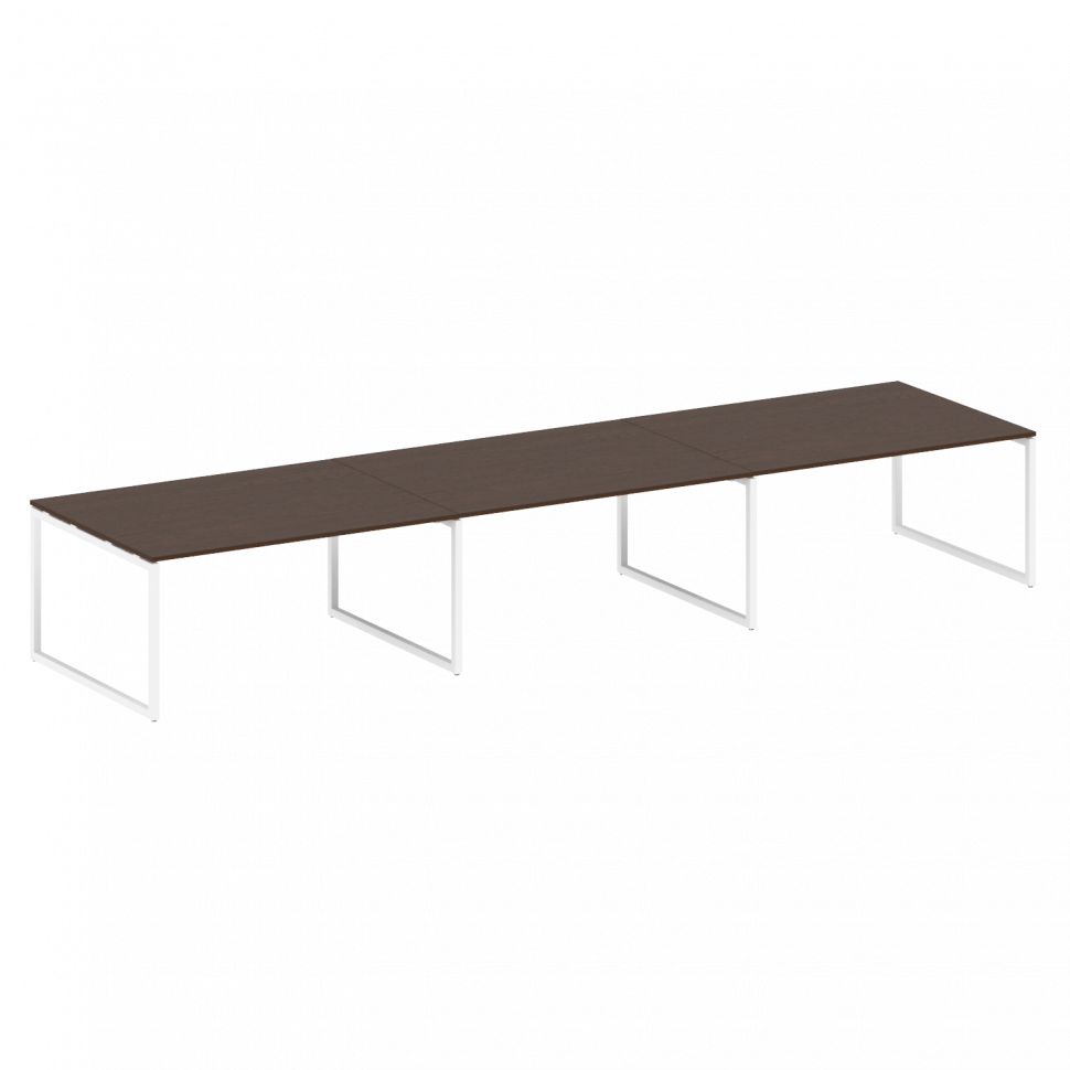 Metal System Quattro Перег. стол (3 столешницы) на О-оразном м/к 40БО.ПРГ-3.4 Венге Цаво/Металл Белы Metal System Quattro Перег. стол (3 столешницы) на О-оразном м/к 40БО.ПРГ-3.4 Венге Цаво/Металл Белы