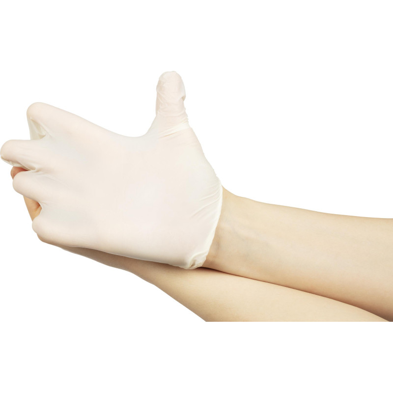 Мед.смотров. перчатки латекс, н/о, (M), 50 пар/уп