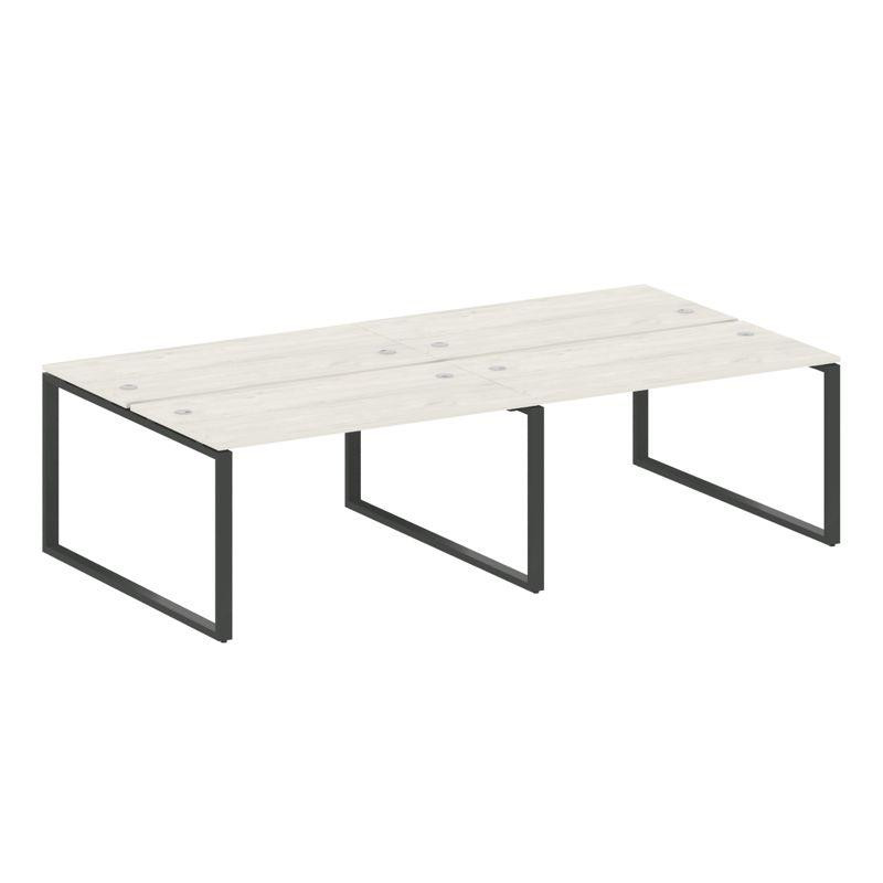 Metal System Рабочая станция на 4 места на О-образном м/к БО.СМ-4.3 Дуб Наварра/Металл Антрацит 2800 Metal System Рабочая станция на 4 места на О-образном м/к БО.СМ-4.3 Дуб Наварра/Металл Антрацит 2800