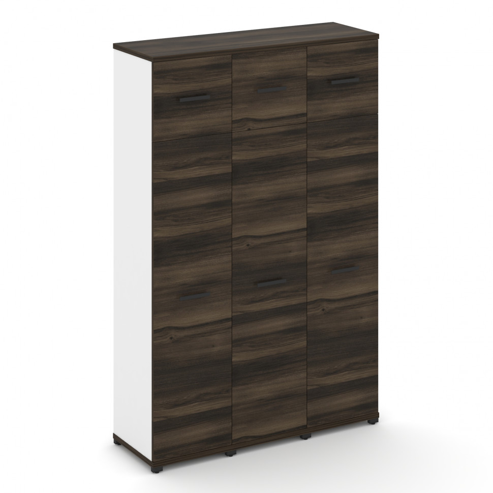 Concept Шкаф 3 узкие секции, 5 ниш CN.STU-537 B Дуб Мали/Белый Бриллиант/Металл Черный 1252*420*1922 Concept Шкаф 3 узкие секции, 5 ниш CN.STU-537 B Дуб Мали/Белый Бриллиант/Металл Черный 1252*420*1922