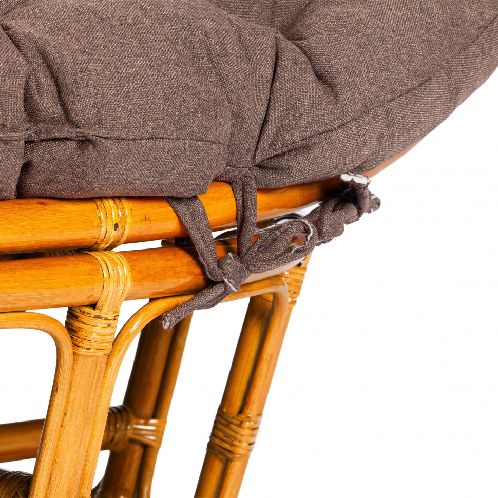 Мебельный ремешок Мамасан/Папасан 57 см, ткань, коричневый, 3М7-147, 57х3х0,5см