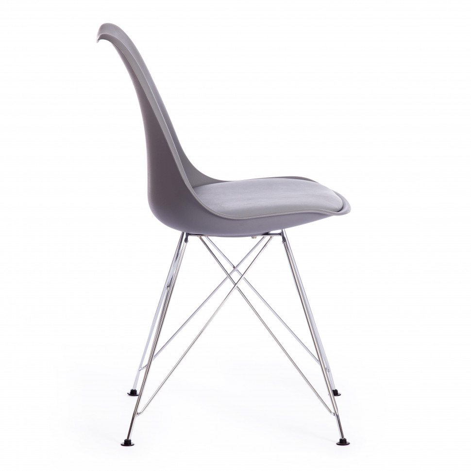 Стул TULIP IRON CHAIR (mod.EC-123) / 1 шт. в упаковке металл/пластик, 54,5*48*83,5см, серый