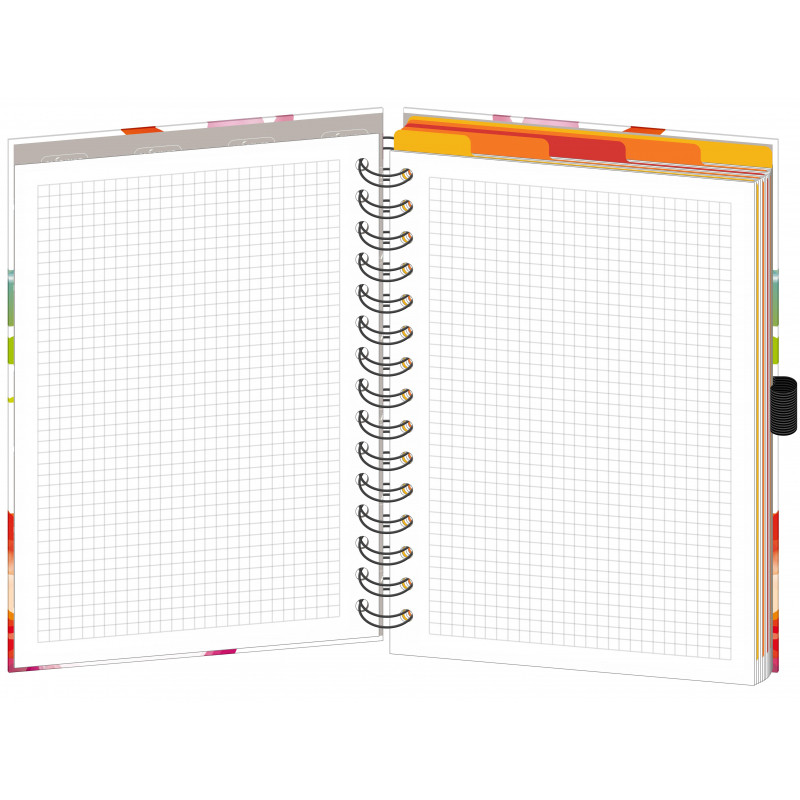 Бизнес-тетрадь Emotion,А5,150л.,148х20., 5 раз, рез под руч, кл+лин,0003