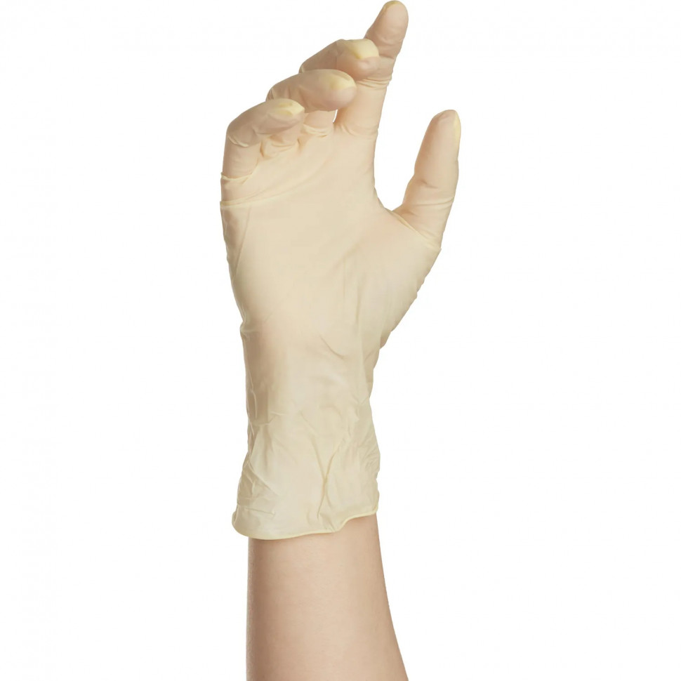 Перчатки мед. смотров. латекс. нестер. н/о текстурир. SFM (S) 50пар/уп