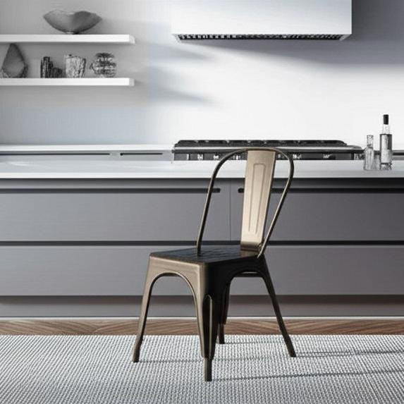 Стул LOFT CHAIR (mod. 012) / 1 шт. в упаковке металл, 45*35*85см, коричневый/brown vintage