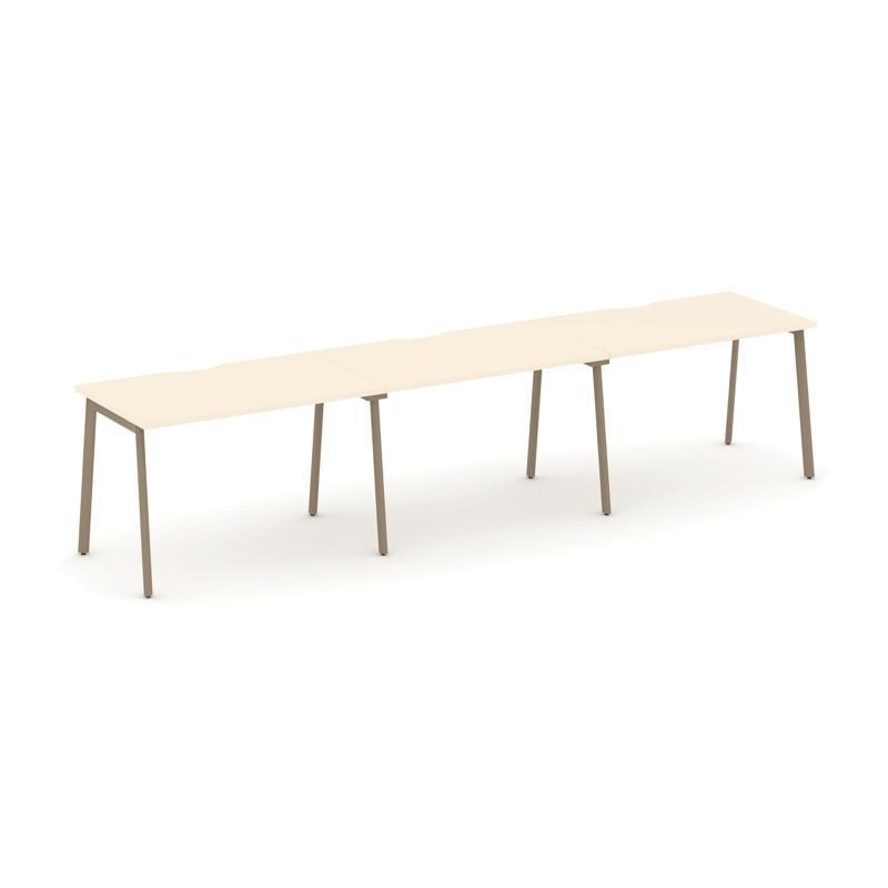 Estetica Рабочая станция 3 места ES.RS-3.2-VP Сатин/Металл Латте 3540*730*750 Estetica Рабочая станция 3 места ES.RS-3.2-VP Сатин/Металл Латте 3540*730*750