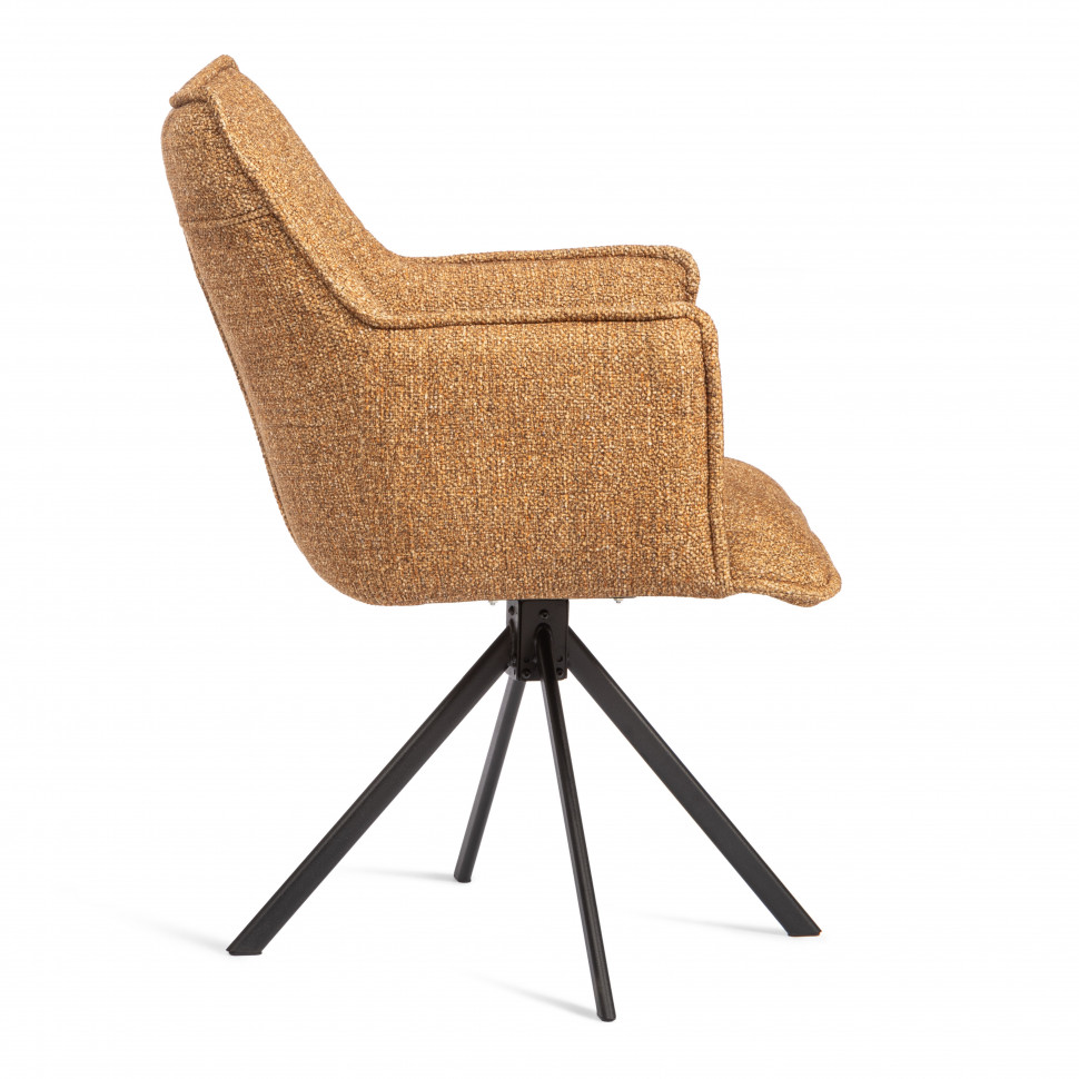 Кресло Lutz/Луц опора 360, велюр/букле, VT shape amber