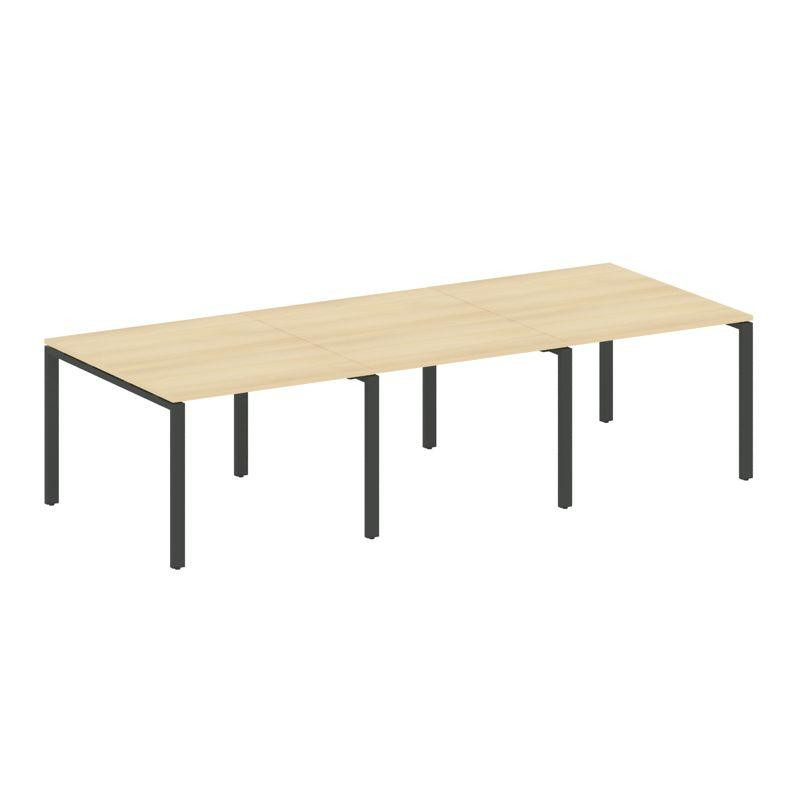 Metal System Переговорный стол (3 столешницы) на П-оразном м/к БП.ПРГ-3.1 Акация Лорка/Металл Антрац Metal System Переговорный стол (3 столешницы) на П-оразном м/к БП.ПРГ-3.1 Акация Лорка/Металл Антрац