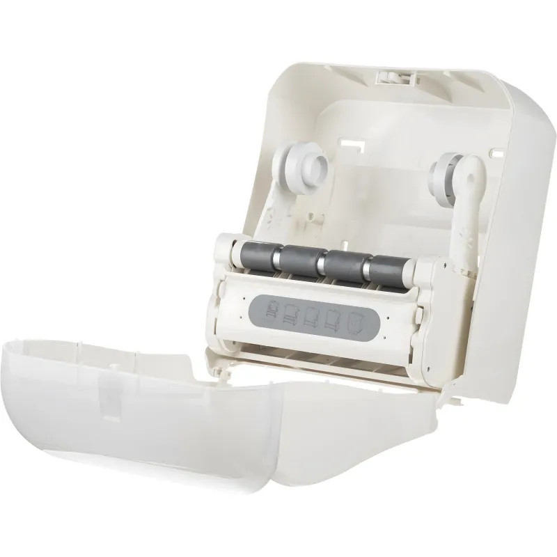 Диспенсер для полотенец рулонах Luscan Professional механич. белый/серый