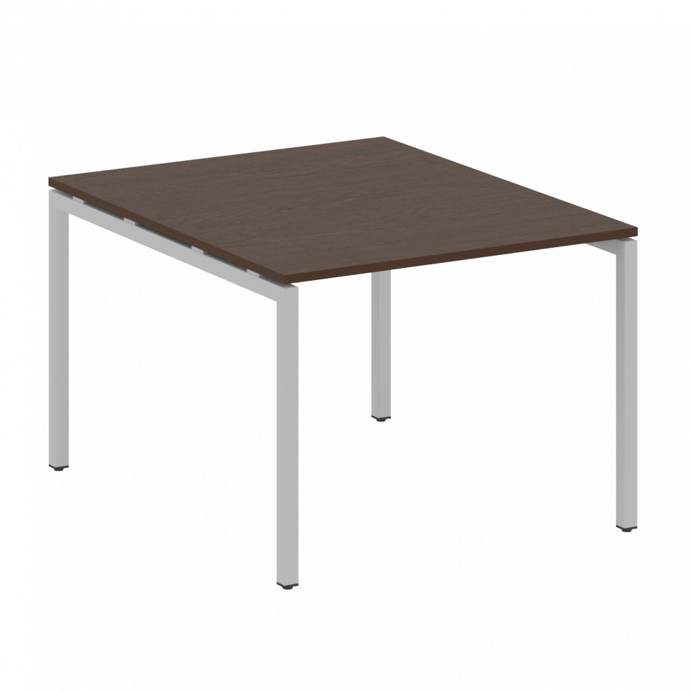 Metal System Quattro Переговорный стол (1 столешница) на П-образном м/к 40БП.ПРГ-1.1 Венге Цаво/Мета
