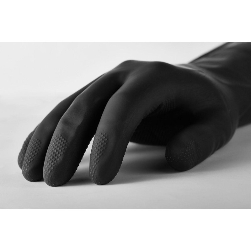 Перчатки защитные латекс,черный Manipula КЩС-1 (L-U-03/CG-942) р.9