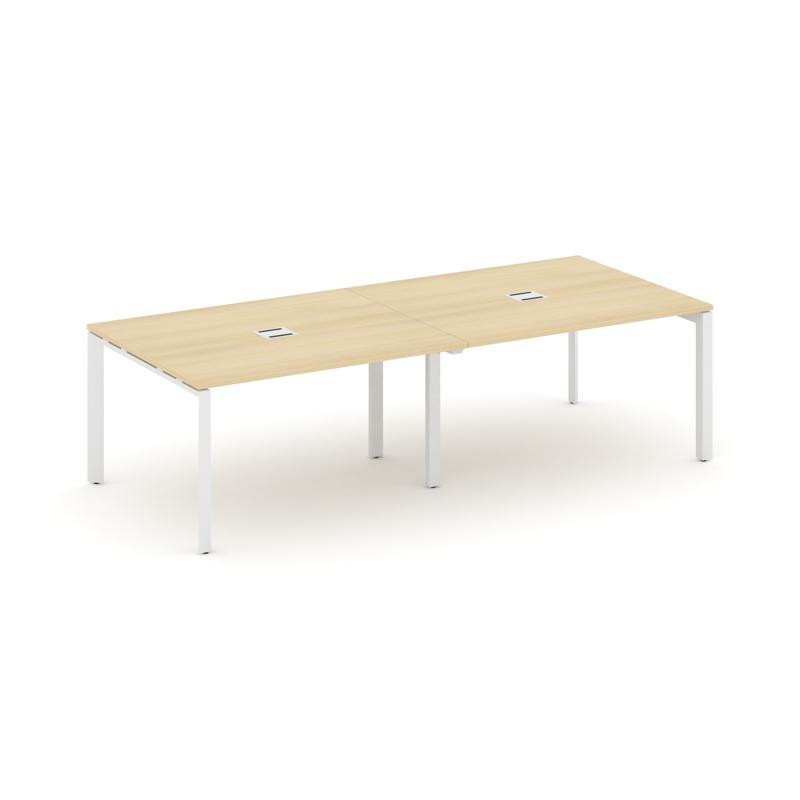 Style Project Стол переговорный SN-59P.SPRG-042 Акация Лорка/Металл Белый 2360*1180*750