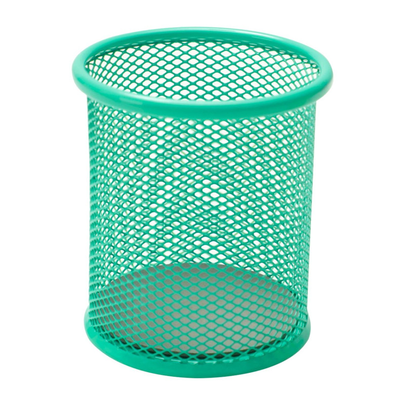 Подставка-стакан Deli d90x102 мм круглая металл сетка цвет в ассортименте