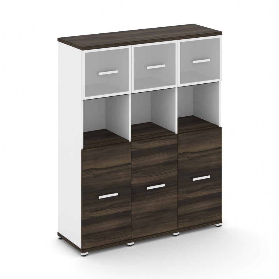 Concept Шкаф 3 узкие секции, 4 ниши CN.STU-435 RMW W Дуб Мали/Белый Бриллиант/Металл Белый/Сатин 125 Concept Шкаф 3 узкие секции, 4 ниши CN.STU-435 RMW W Дуб Мали/Белый Бриллиант/Металл Белый/Сатин 125