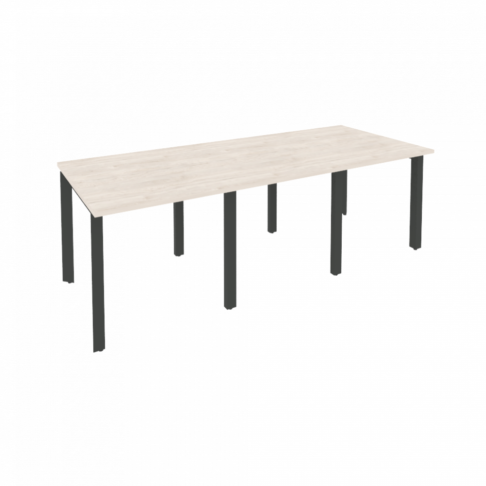 Onix Стол переговорный O.MP-PRG-3.0 Денвер Светлый/Металл Антрацит 2340*980*750