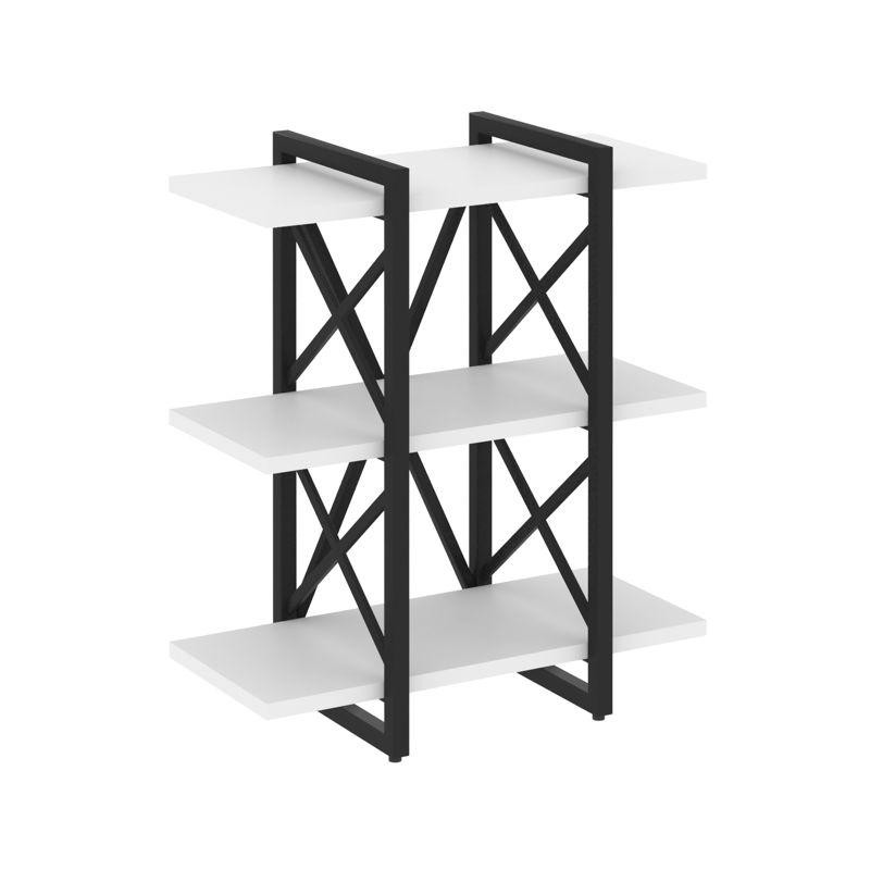 Loft Стеллаж на рег. опорах-3 полки VR.L-MST.O-3.4V Белый Бриллиант/Металл Черный 800*400*910 Loft Стеллаж на рег. опорах-3 полки VR.L-MST.O-3.4V Белый Бриллиант/Металл Черный 800*400*910