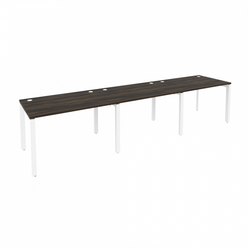 Onix Рабочая станция на П-образном м/к O.MP-RS-3.2.8 Дуб Мали/Металл Белый 3540*800*750