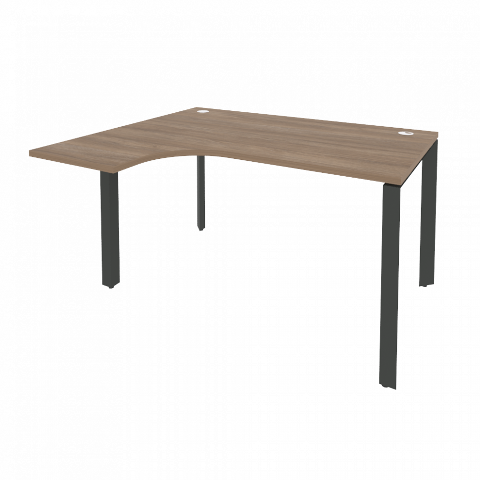 Onix Стол эргономичный левый на П-образном м/к O.MP-SA-3 (L) Дуб Аризона/Металл Антрацит 1380*1180*7 Onix Стол эргономичный левый на П-образном м/к O.MP-SA-3 (L) Дуб Аризона/Металл Антрацит 1380*1180*7