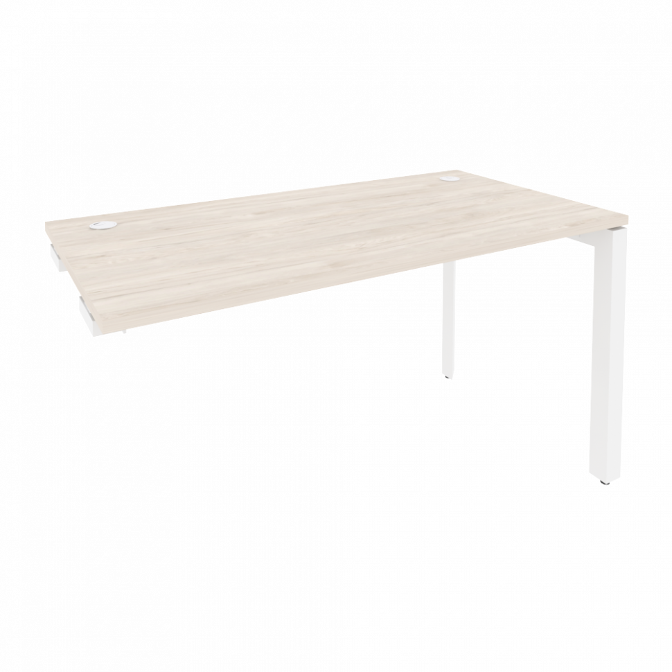 Onix Стол-приставка на П-образном м/к к опорным элементам O.MP-SPR-3.7 Денвер Светлый/Металл Белый 1