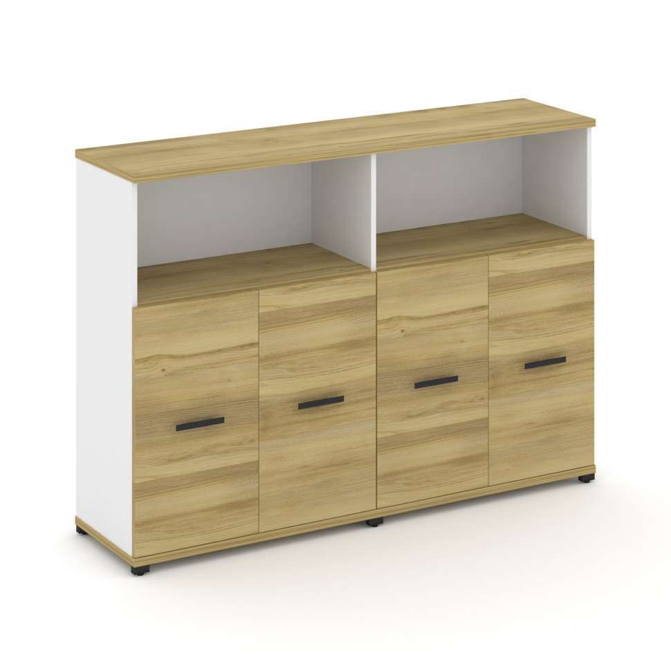 Concept Шкаф 2 широкие секции, 3 ниши CN.STS-323 B Дуб Винченцо/Белый Бриллиант/Металл Черный 1668*4 Concept Шкаф 2 широкие секции, 3 ниши CN.STS-323 B Дуб Винченцо/Белый Бриллиант/Металл Черный 1668*4