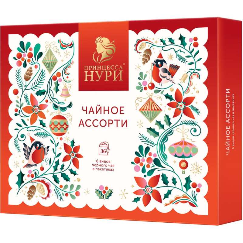 Чай Принцесса НУРИ Сказочный Лес Набор ассорти, 36 пак (1831-12) (НГ)