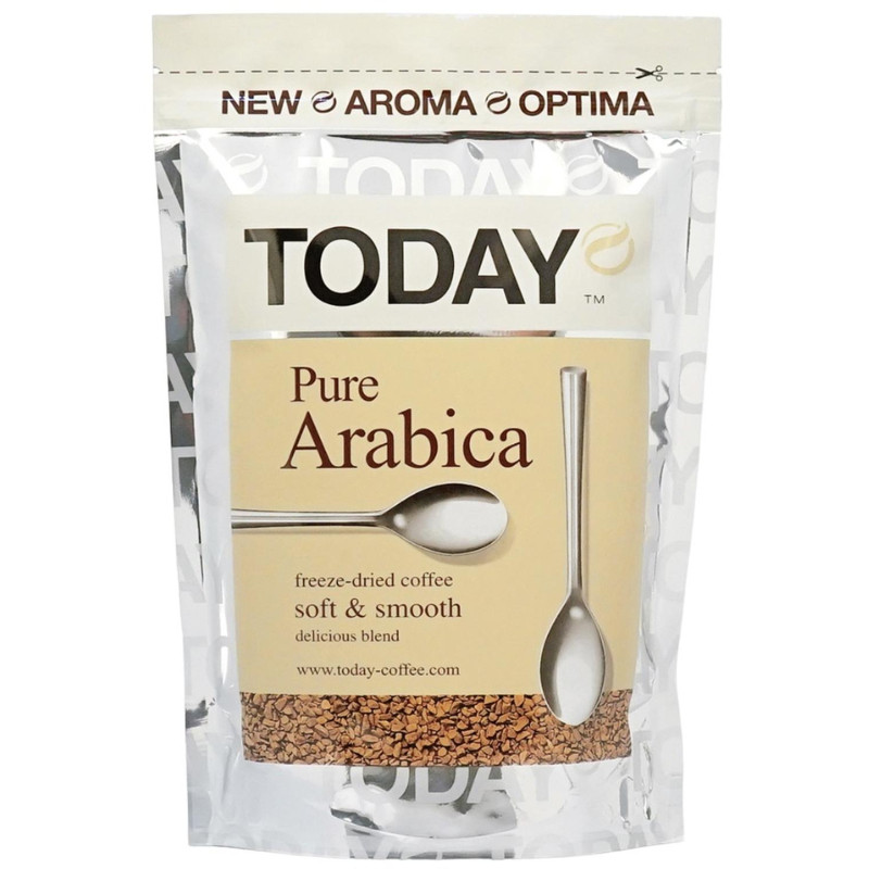 Кофе Today Pure Arabica растворимый, сублим., 150г