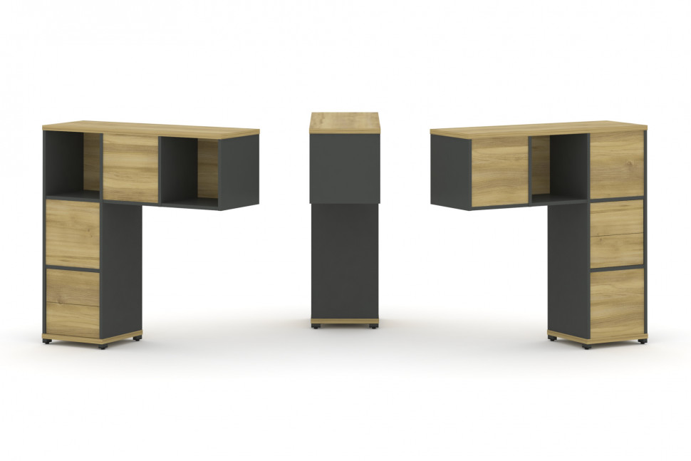 Concept Надставка низкая CN.DNN-003 Дуб Винченцо/Антрацит/Металл Антрацит 1099*365*1130 Concept Надставка низкая CN.DNN-003 Дуб Винченцо/Антрацит/Металл Антрацит 1099*365*1130