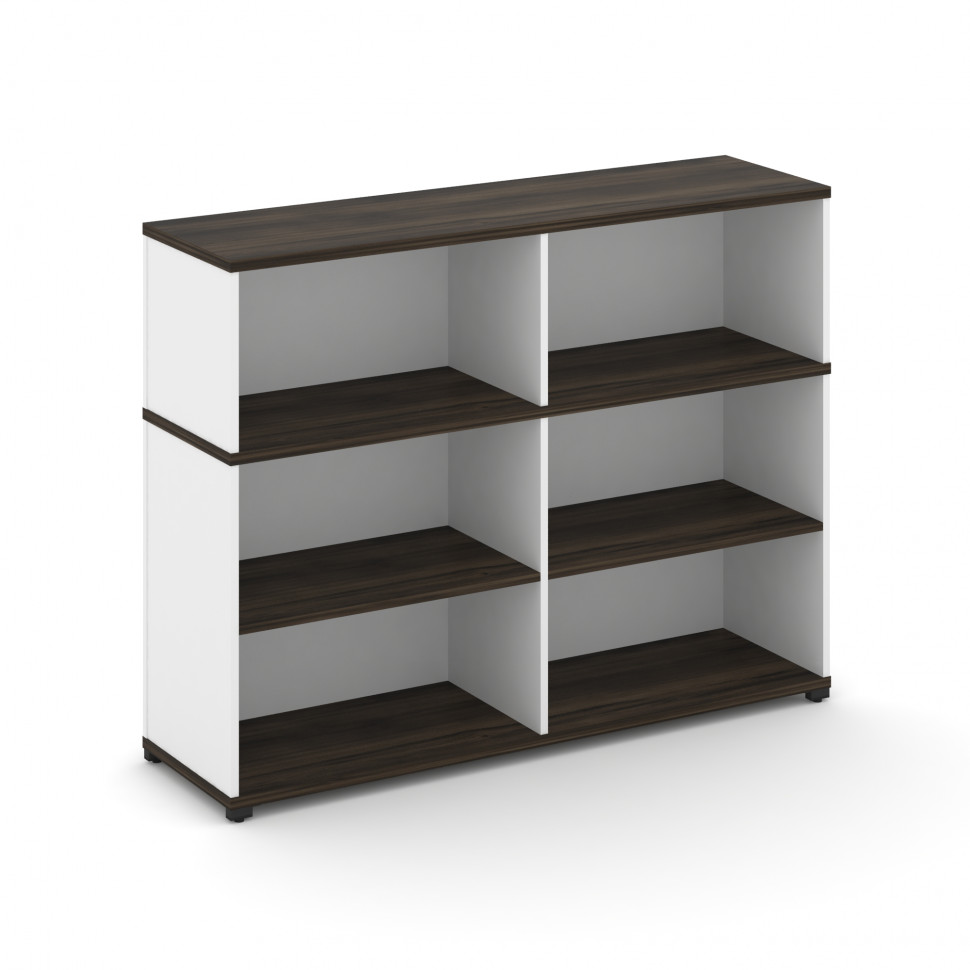 Concept Стеллаж опорный/приставной с надставкой низ. CN.SOPO-007 Дуб Мали/Белый Бриллиант/Металл Чер