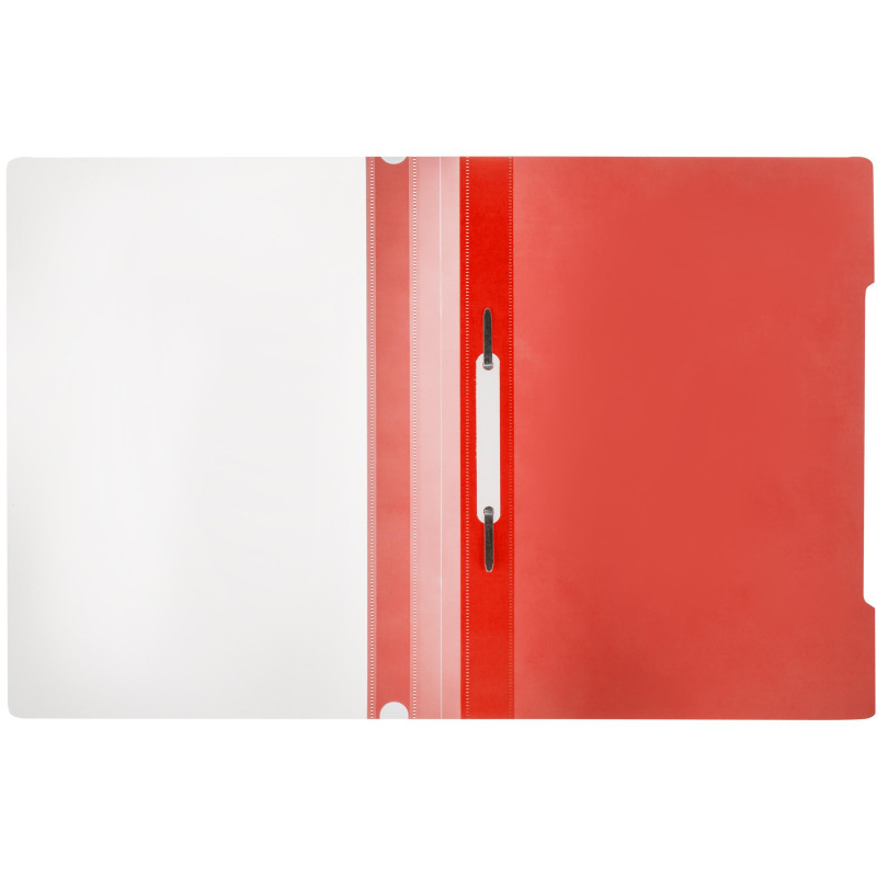 Скоросшиватель пластиковый Attache, А4, Элементари, красный 10шт/уп