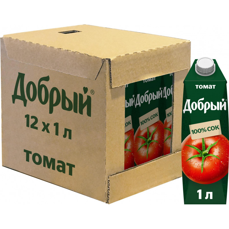 Сок Добрый томатный 1 л