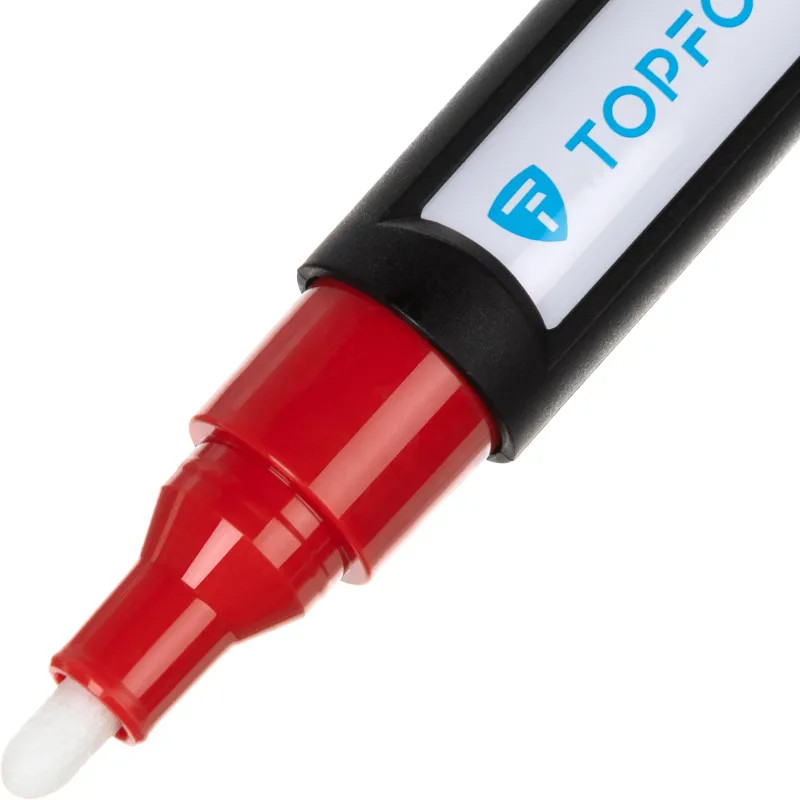 Маркер лаковый TOPFORT Industrial Plus 4 мм красный