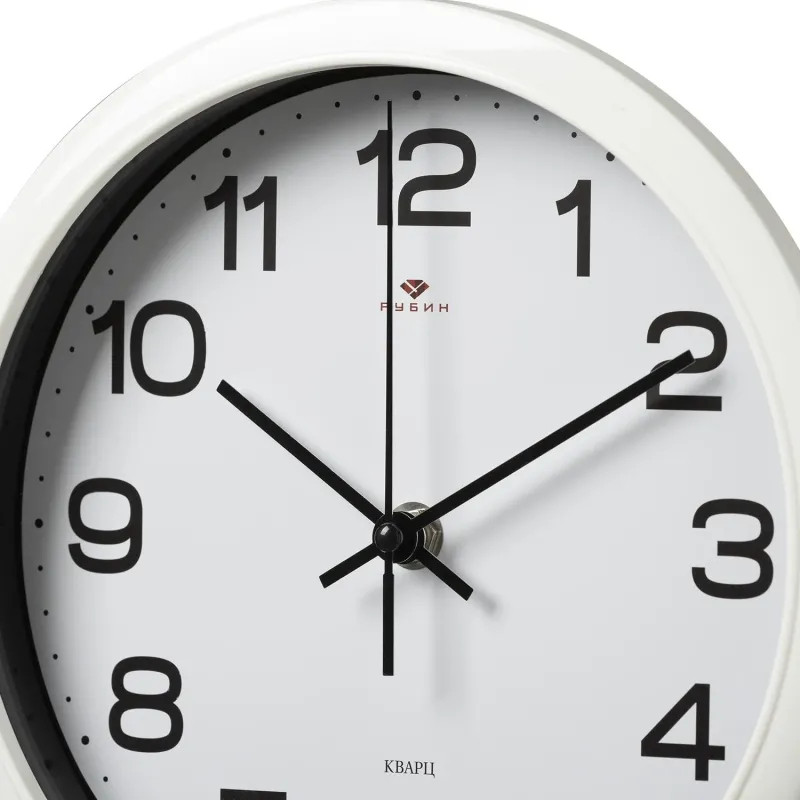 Часы настенные круг d=22см, корпус белый Классика арт.2222-344