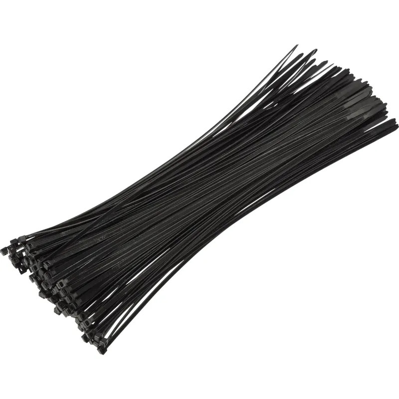 Хомут стяжка нейлоновая TOPFORT 5х400 (4,8х400 мм) чёрный 100 шт/уп