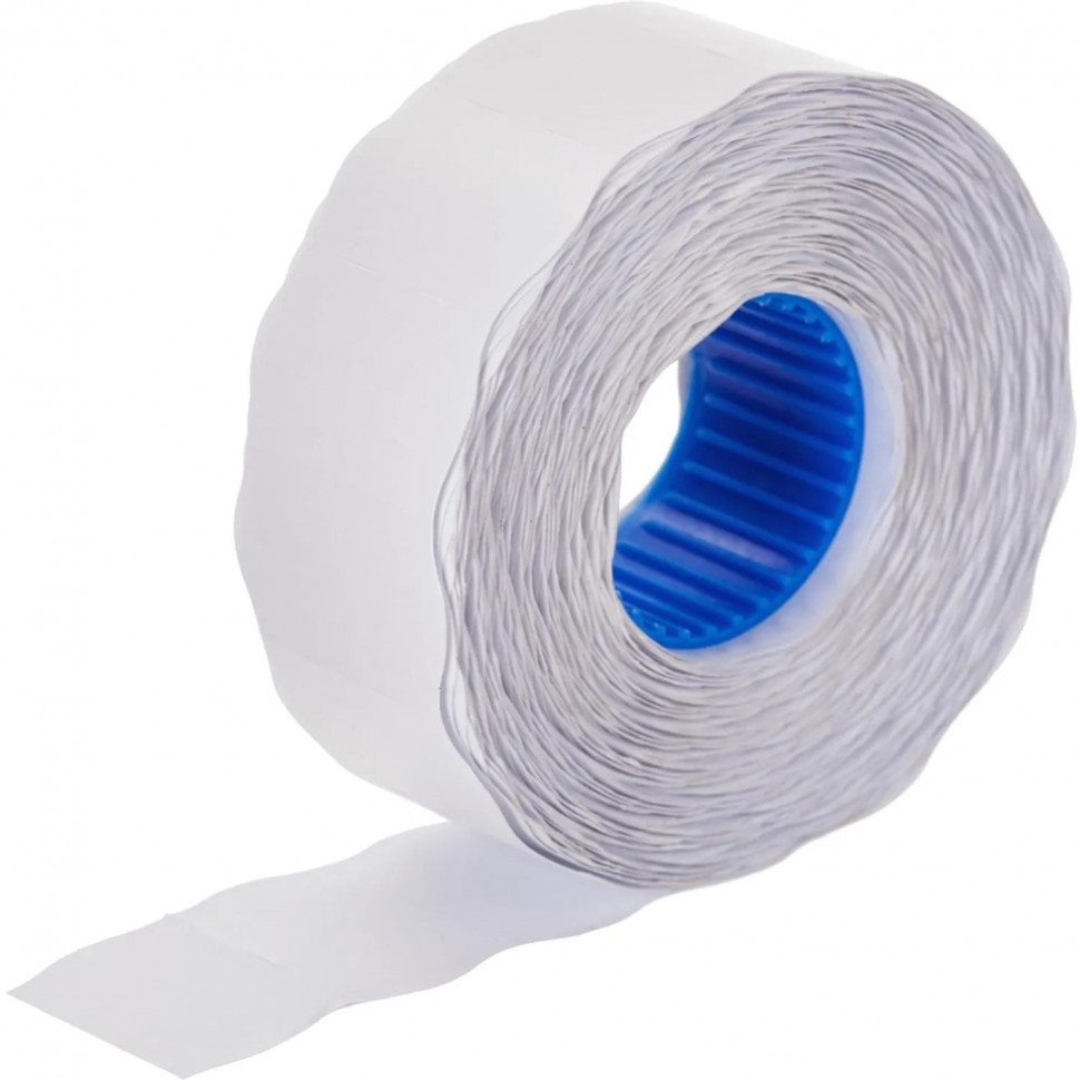 Этикет-лента 26х16 белая волна 1000 шт/рул, 10 рул/уп