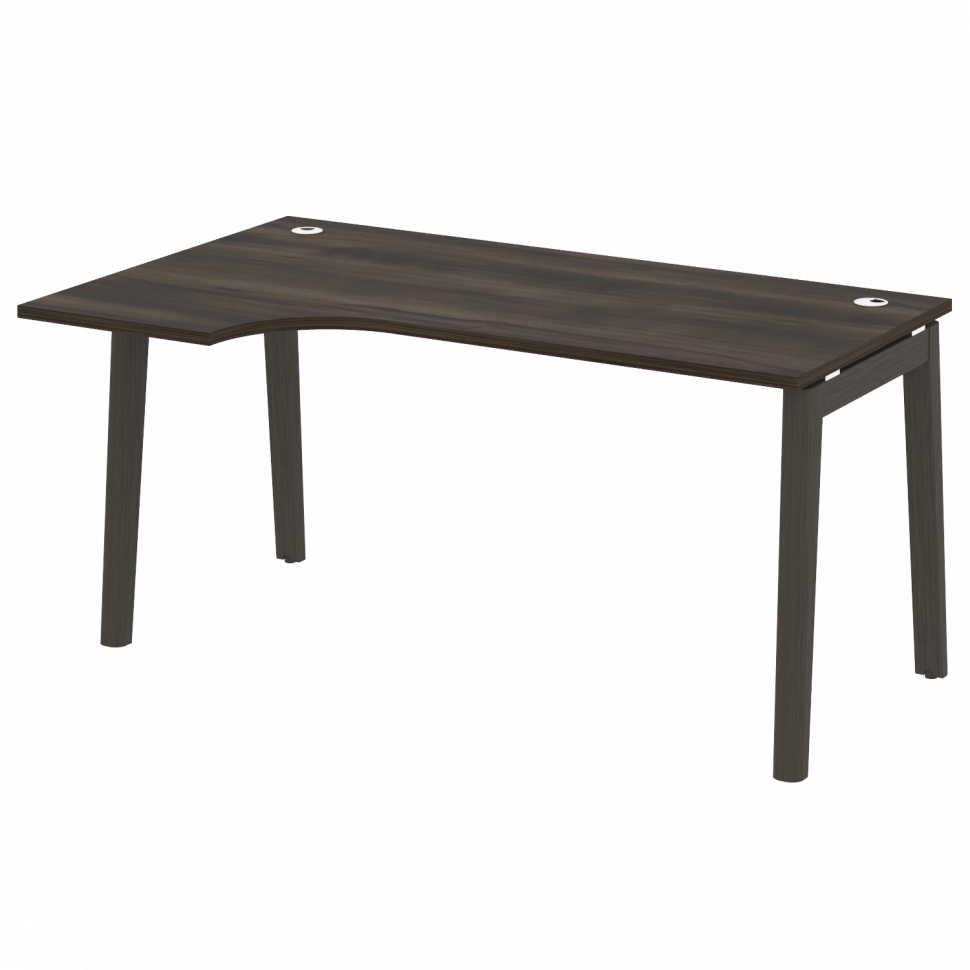 Onix Wood Стол эргономичный левый OW.SA-1 (L) Дуб Мали/Дуб Темный/Металл Антрацит 1580*980*750 (720/
