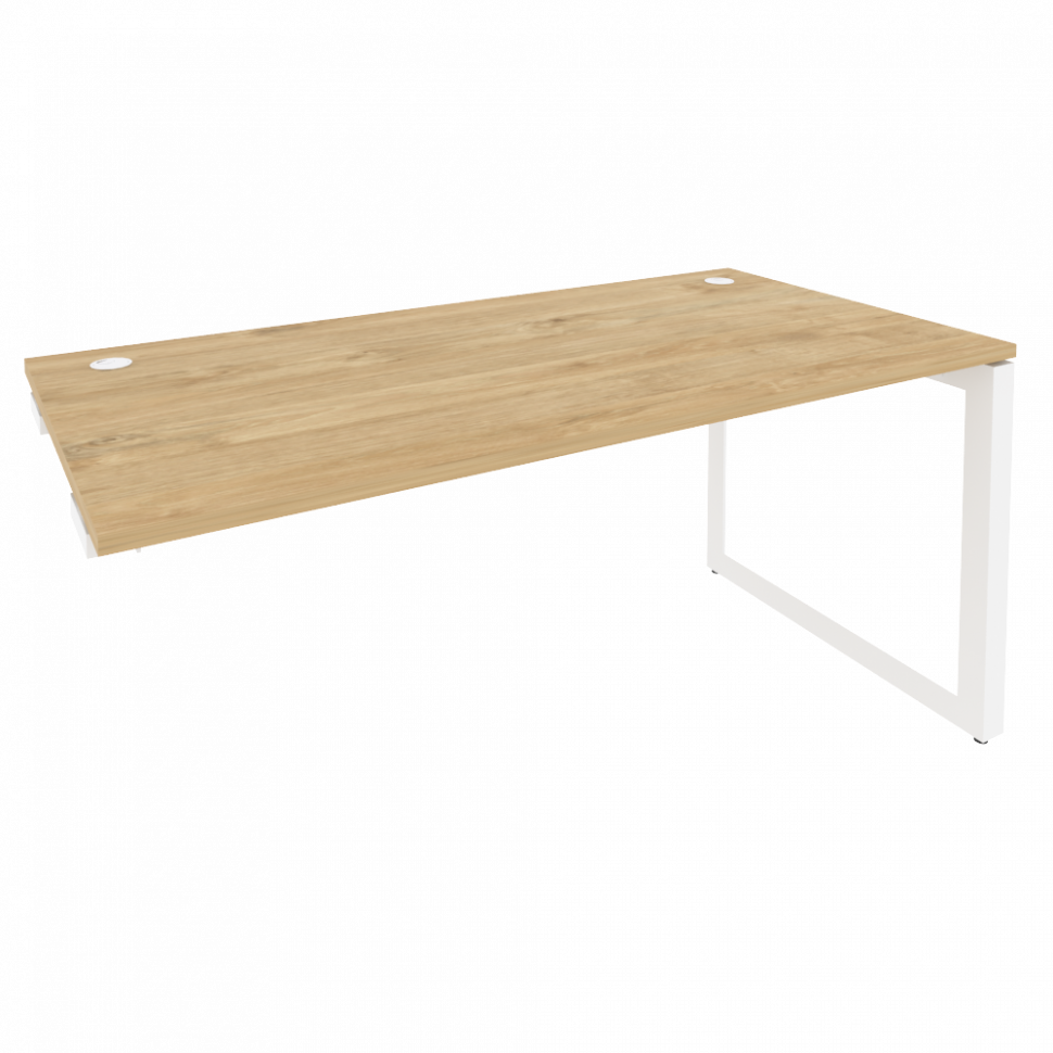 Onix Стол-приставка на О-образном м/к к опорным элементам O.MO-SPR-4.8 Тиквуд Светлый/Металл Белый 1