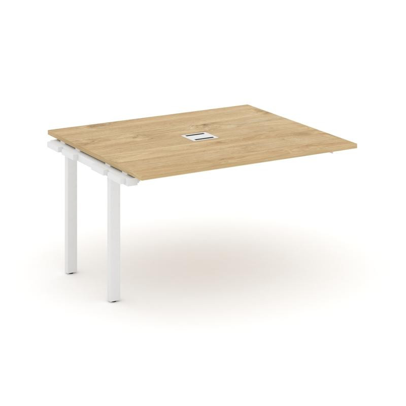 Style Project Проходной наб. элем. перег. стола SN-59P.NSPRG-034 Тиквуд Светлый/Металл Белый 1580*11