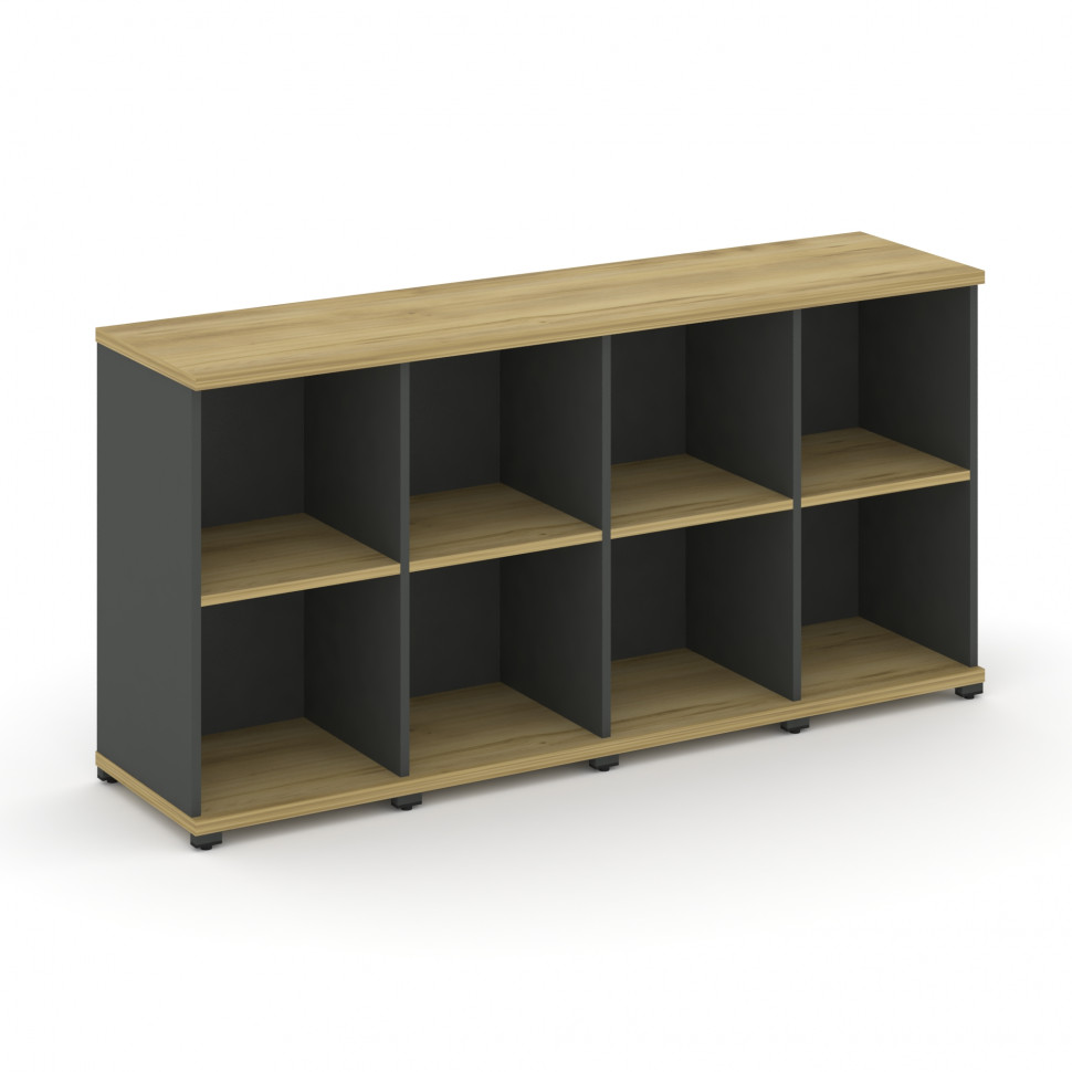 Concept Стеллаж 4 узкие секции, 2 ниши CN.STU-240 Дуб Винченцо/Антрацит/Металл Антрацит 1668*420*818 Concept Стеллаж 4 узкие секции, 2 ниши CN.STU-240 Дуб Винченцо/Антрацит/Металл Антрацит 1668*420*818