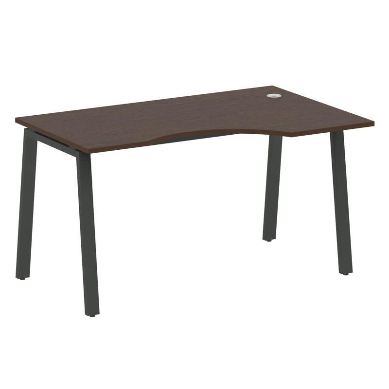 Metal System Стол криволинейный правый на А-образном м/к БА.СА-2 (R) Венге Цаво/Металл Антрацит 1400 Metal System Стол криволинейный правый на А-образном м/к БА.СА-2 (R) Венге Цаво/Металл Антрацит 1400