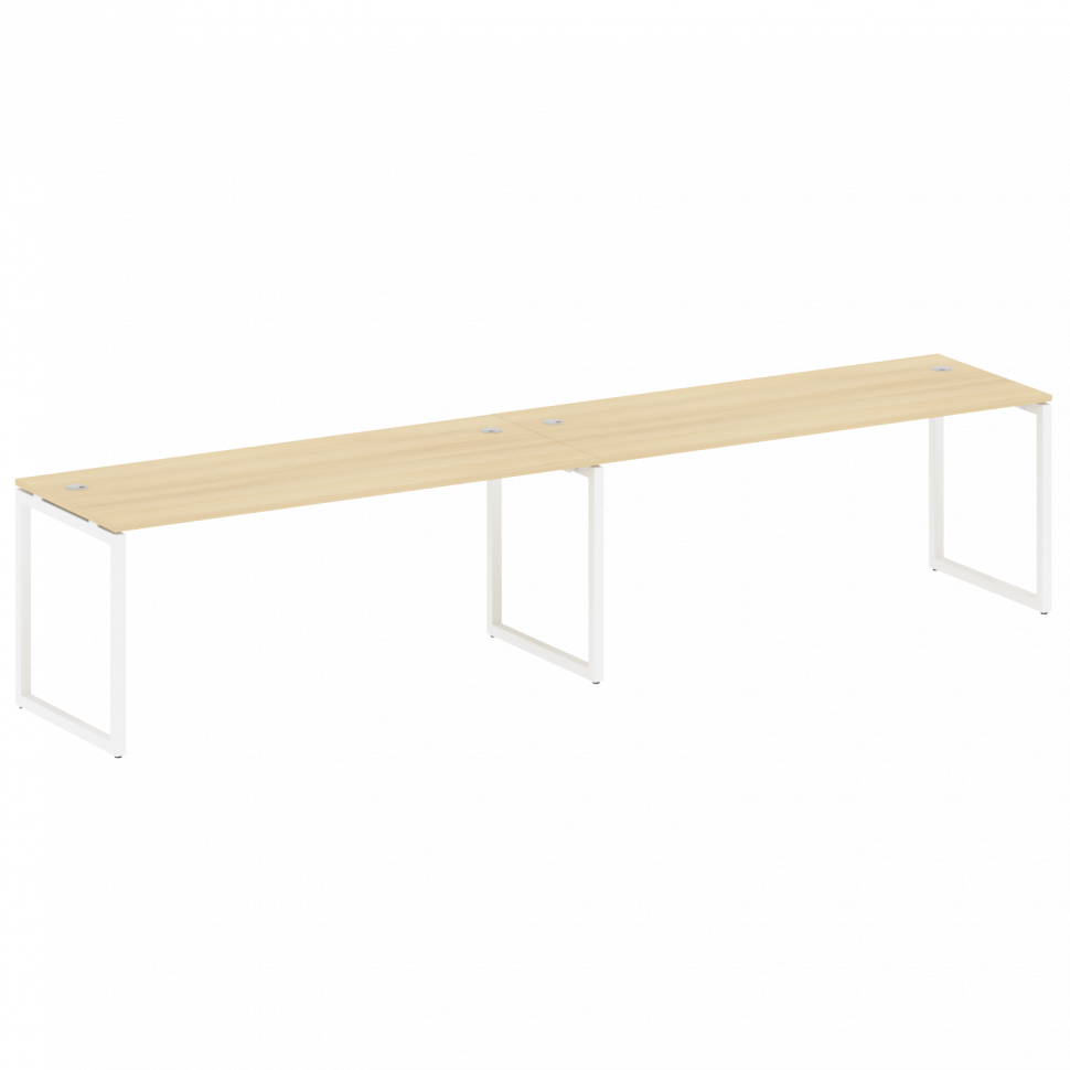 Metal System Quattro Рабочая станция на 2 места на О-образном м/к 40БО.СМ-2.5 Акация Лорка/Металл Бе