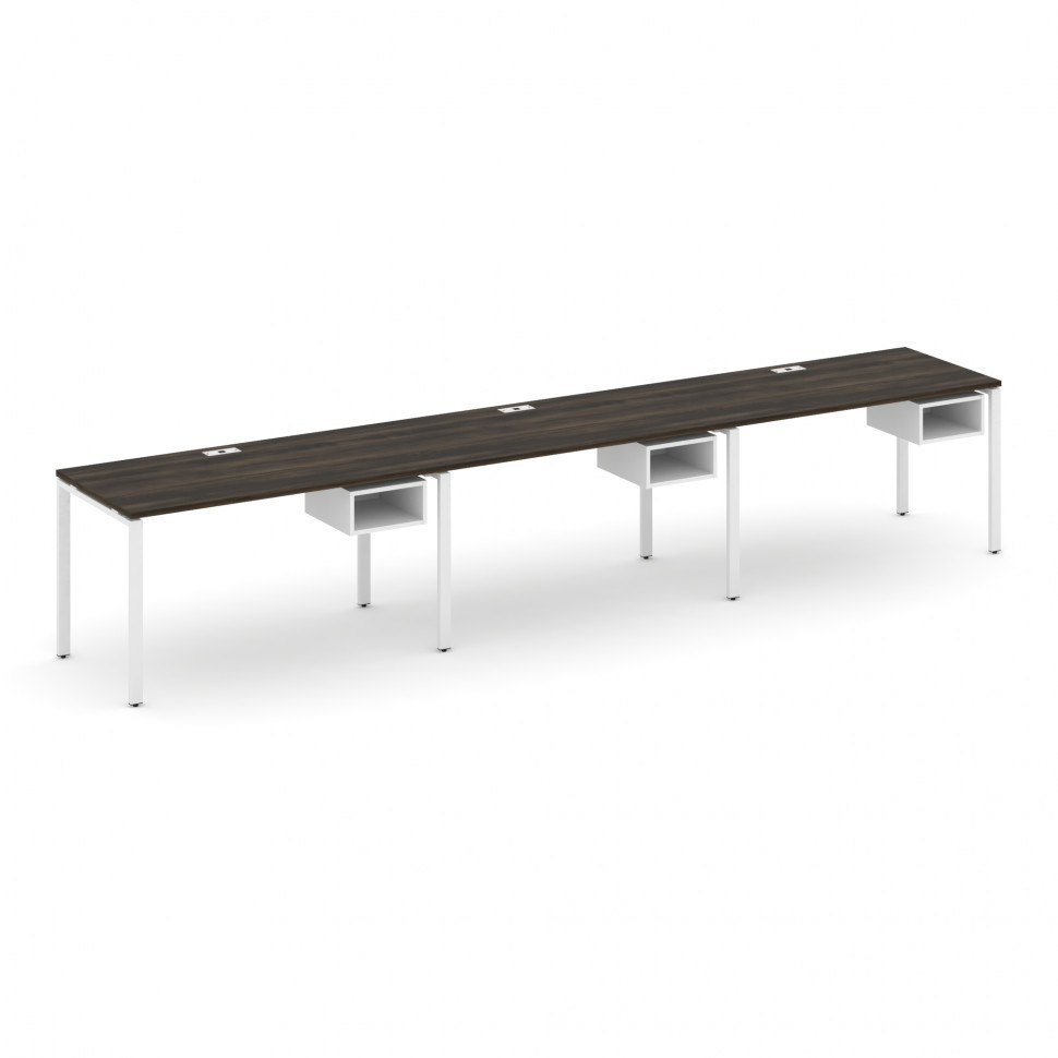 Concept Рабочая станция односторонняя с подвес. тумбами 3 места CN.ORS-123 Дуб Мали/Белый Бриллиант/