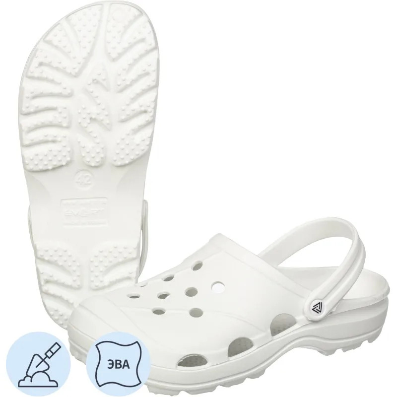 Сабо мужские EVART Ола белый/белый р.41