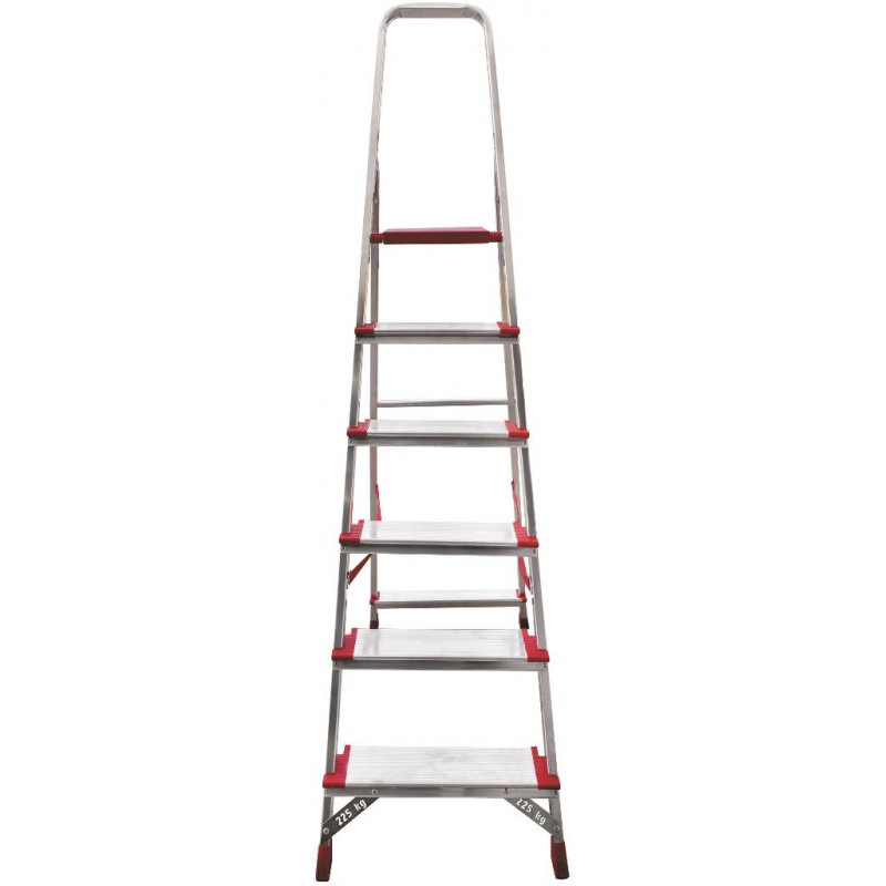 Стремянка алюминиевая усиленная 225 кг 6 ступеней (130 мм) Новая Высота