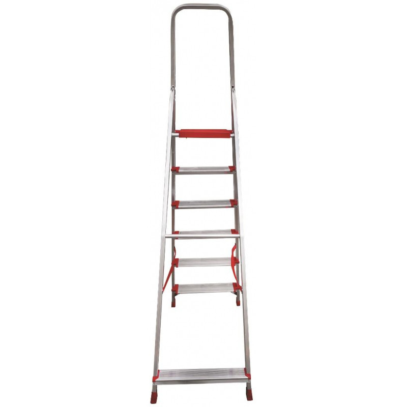Стремянка алюминиевая усиленная 225 кг 6 ступеней (130 мм) Новая Высота