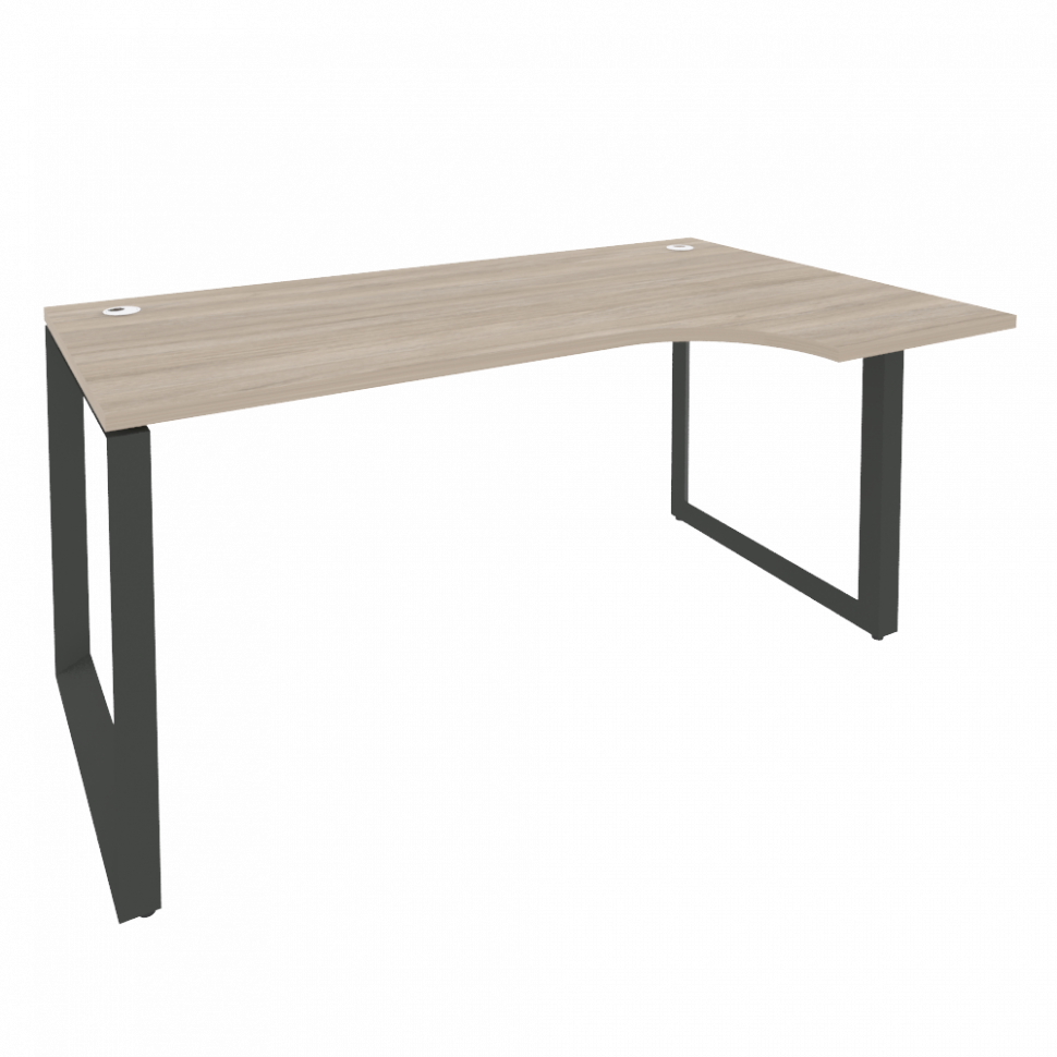 Onix Стол эргономичный правый на О-образном м/к O.MO-SA-1 (R) Дуб Аттик/Металл Антрацит 1580*980*750 Onix Стол эргономичный правый на О-образном м/к O.MO-SA-1 (R) Дуб Аттик/Металл Антрацит 1580*980*750